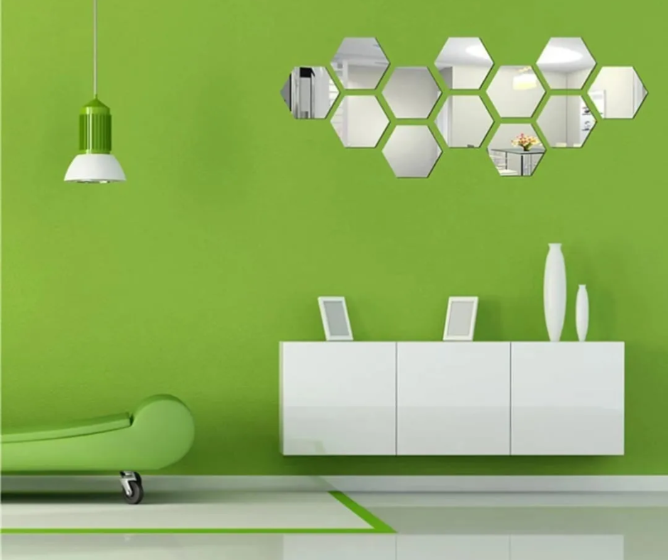 Espejos Hexagonales  5 unidades