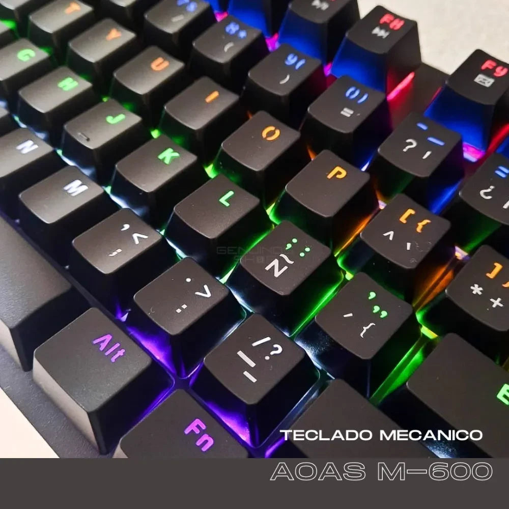 Teclado Gamer Mecánico Con Luces M-600
