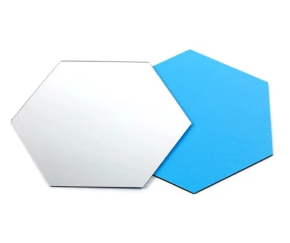 Espejos Hexagonales  5 unidades