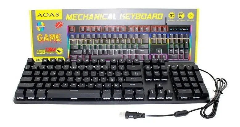 Teclado Gamer Mecánico Con Luces M-600