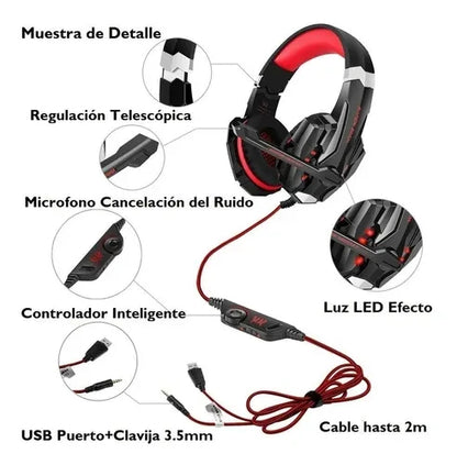 Audifonos Gamer G9000 Kotion