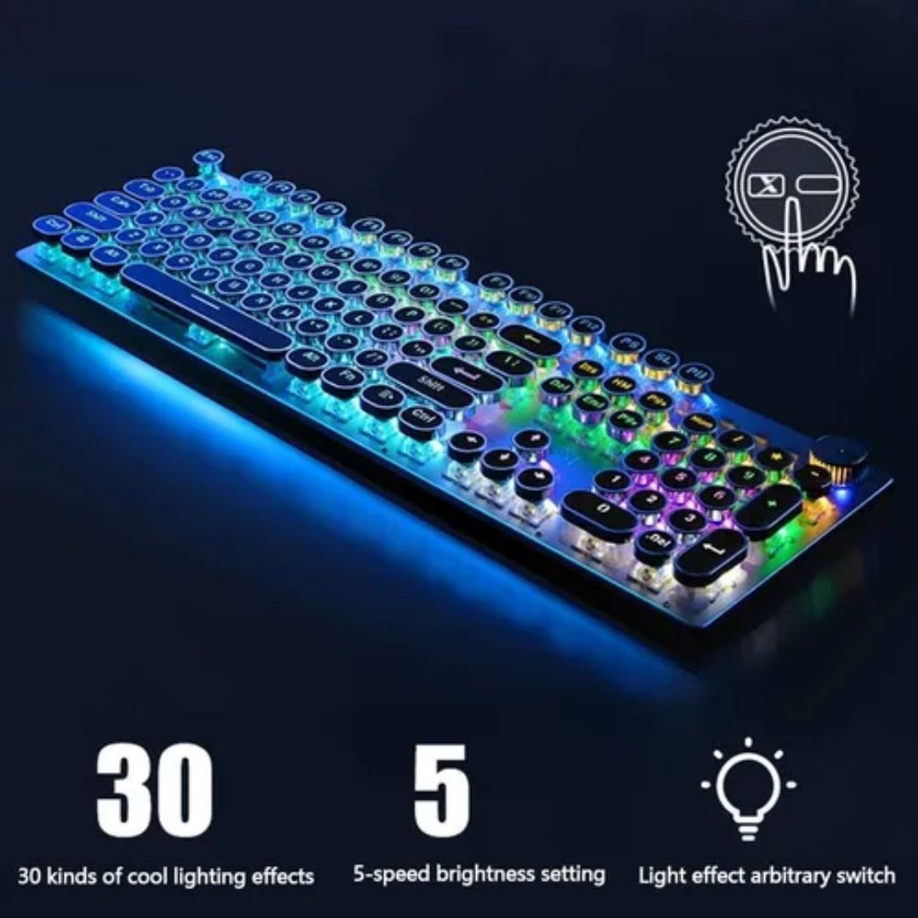 Teclado Gamer Mecánico Teclas Redondas