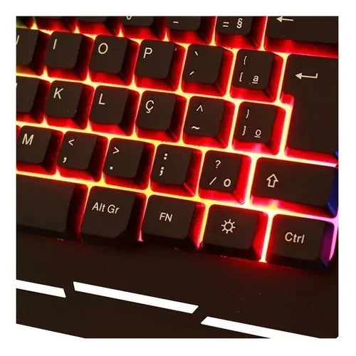 Teclado gamer Weibo WB-539 QWERTY